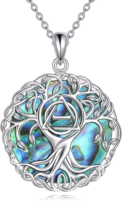YFN Tree of Life Necklace Sterling Silver Celtic Knot Tree Pendant Jewelry Gifts for Women Men