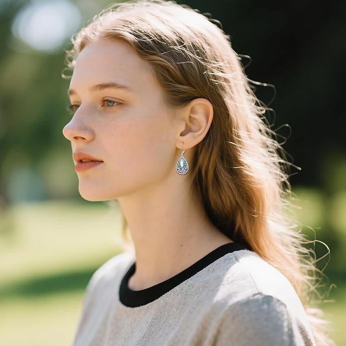 Butterfly/Paw Print/Highland Cow/Cat/Dog/Hummingbird/Dragonfly Earrings 925 Sterling Silver Animal Hypoallergenic Drop Dangle Earrings Animal Valentine's Day Jewelry for Women