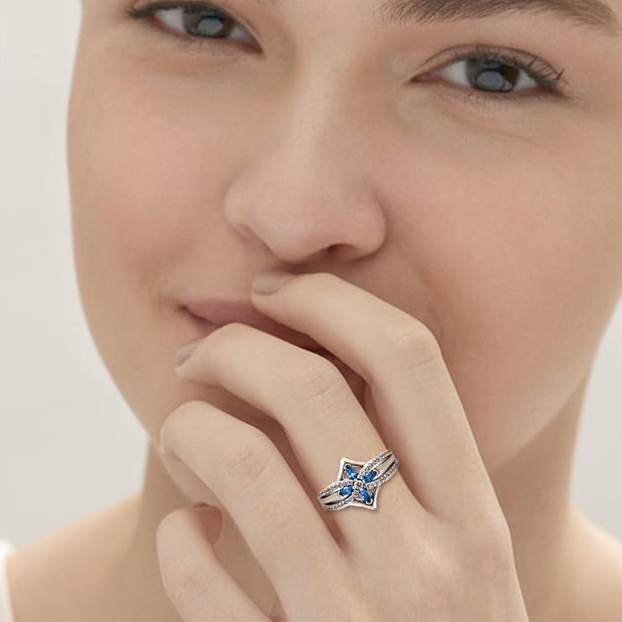 YFN Cross Ring Vintage Tone Sterling Silver With God All Things Are Possible CZ Band Rings Size 6-10