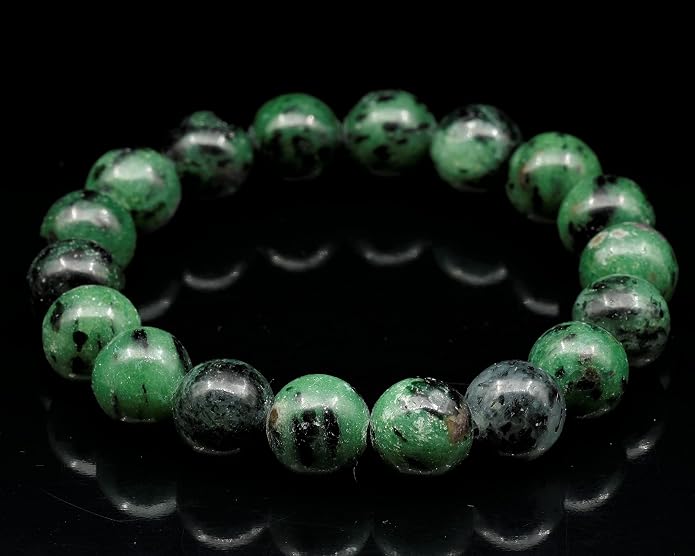 Natural Gemstone Beaded Stretch Bracelet for Men & Women | Handmade 8mm Stone Jewelry | Zodiac Chakra Elastic Bracelet | Meaningful Gift Collection