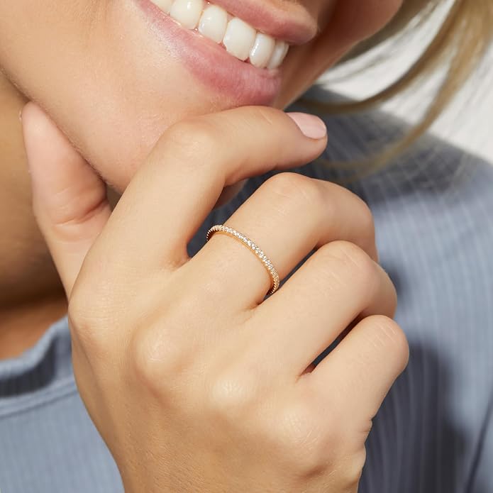 Ana Luisa Gold Rings for Women - 14K Gold Plated Rings for Women Non Tarnish - Trendy Stacking Ring for Daily Wear - Twisted, Heart, Eternity Ring Styles - Hypoallergenic & Water-Resistant Jewelry