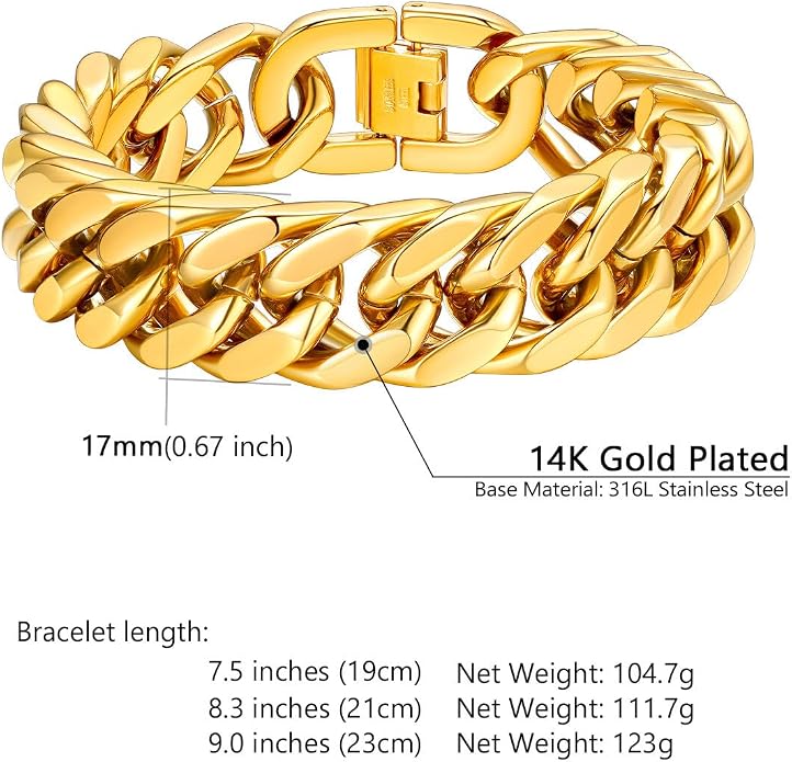 Supcare Unique Anniversary Birthday Valentines Fathers Day Stainless Steel Cuban Link Bracelets for Men Him, To My Man Dad Husband Love Always Remember Wrist Chain Bracelet Jewelry Gifts