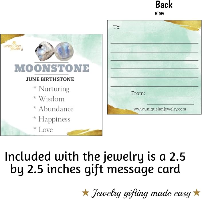Natural gemstone 8mm round pendant with white gold over 925 sterling silver bezel cabochon plate and box chain, real genuine dainty birthstone gift for her, uniquelan jewelry