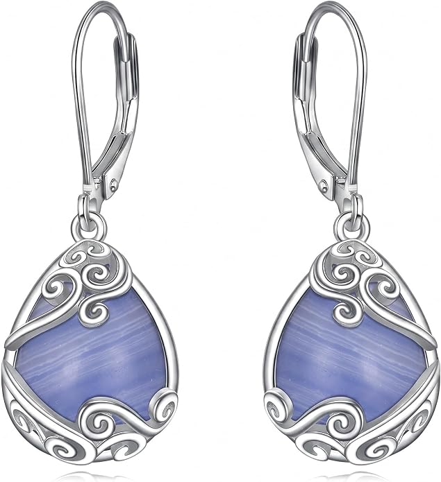 Teardrop Tree of Life/Filigree Earrings for Women Dangle Leverback Earrings Jewelry Gift Anniversary For Her