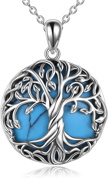 WINNICACA Tree of Life Gifts for Women 925 Sterling Silver Tree of Life Celtic Pendant Necklace Family Irish Jewelry Gifts for Women Wife Girlfriend Anniversary Birthday Gift