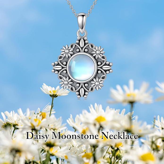 PELOVNY Celtic Knot Necklaces for Women 925 Sterling Silver Gemstone/Birthstone Teardrop Infinity Necklace Irish Celtic Pendant Jewelry Gifts for Mom Daughter Wife