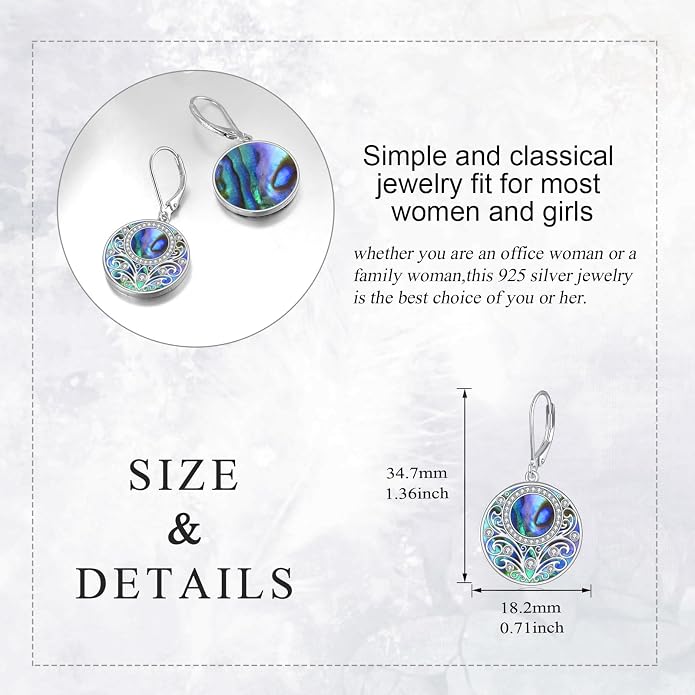 Teardrop Earrings Sterling Silver Filigree Irish Celtic Teardrop Drop Earrings Jewelry Gifts For Women