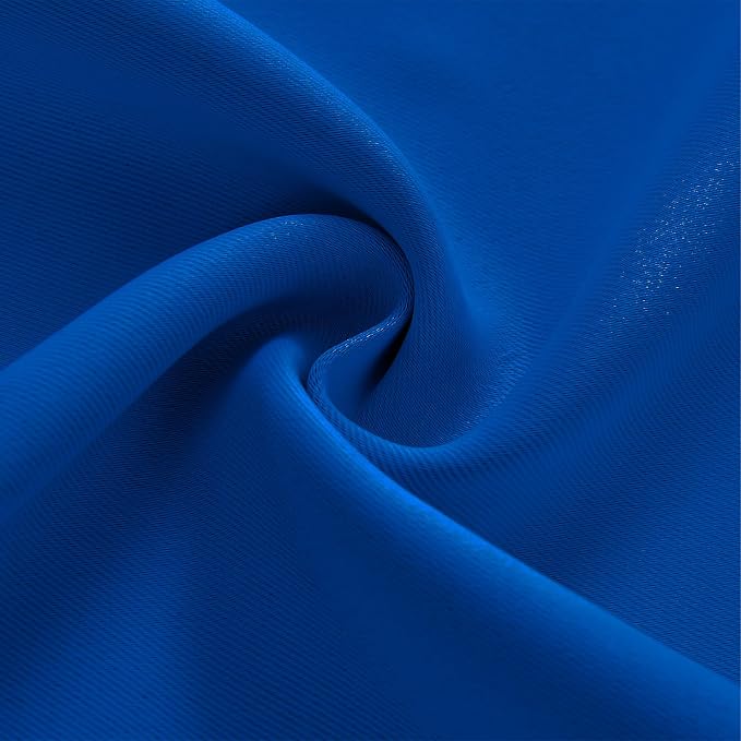 Joydeco Blackout Curtains 108 Inches Long, Thermal Insulated Black Out Curtains 2 Panels Set, Room Darkening Drapes for Living Room Window Rod Pocket Back Tab (W52 x L108 Inch, Royal Blue)