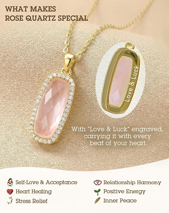 Natural Gemstone New Beginnings Birthday Graduation Gifts 925 Silver Jewelry Plated with 18K Gold Protection Necklace for Women