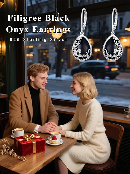 Dorunmo 925 Sterling Silver Western Dangle Earrings for Women Bohemian Earrings Hypoallergenic Christmas Jewelry Gifts for Women
