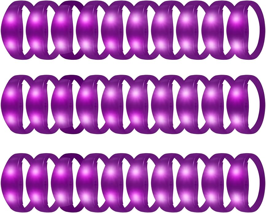 30 Pcs LED Glow Sound Activated Flashing Light Up for New Years Eve Glow in the Dark Party Supplies Christmas Party Favors Birthday Gift Carnival Concerts Night Events