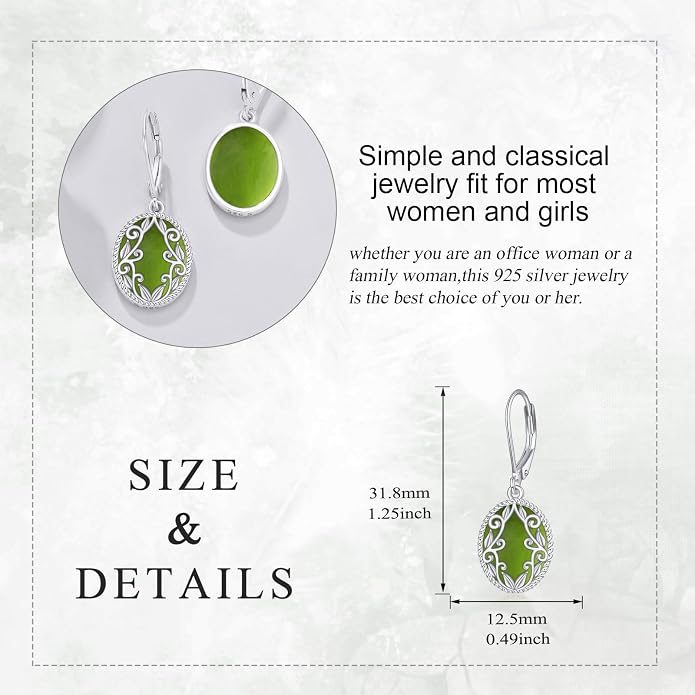 Teardrop Earrings Sterling Silver Filigree Irish Celtic Teardrop Drop Earrings Jewelry Gifts For Women