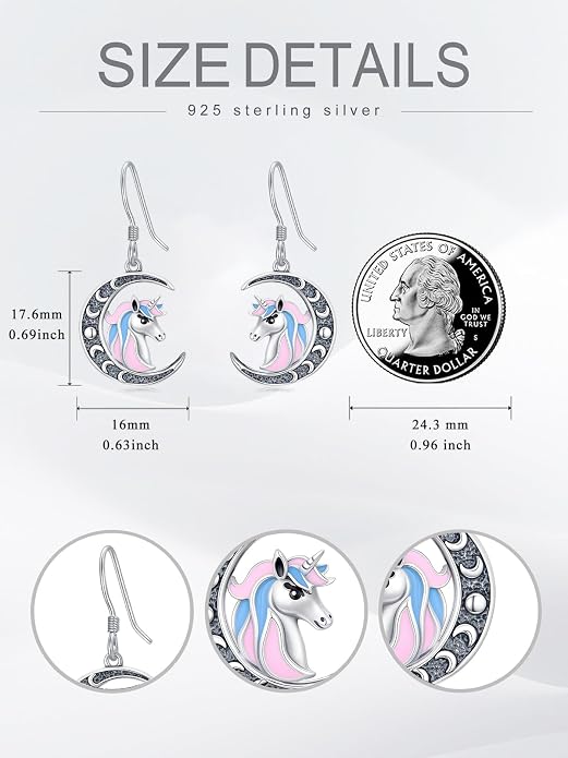 Animal/Leaf/Gothic Dangle Earrings 925 Sterling Silver Animal/Leaf/Gothic Dangle Drop Earrings Easter/Halloween/Christmas Jewelry Gifts for Women Her
