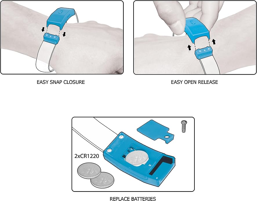 12 Magic Band Pack | Glow in The Dark | Flashing Light up for Concerts | Running Lights for Runners | Glow in The Dark Bracelets | Led Bracelet