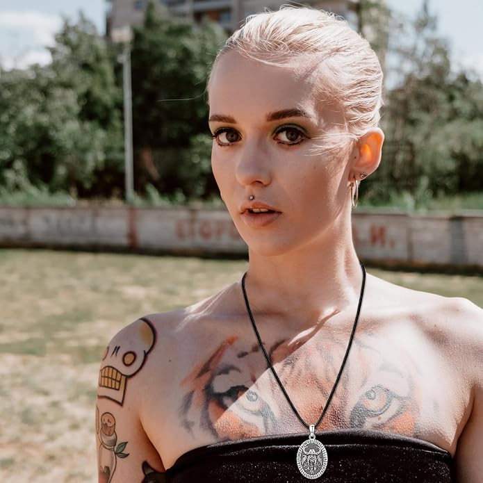 Eusense Viking Jewelry for Men Women Sterling Silver 925 Mjolnir Thors Hammer Pendant Celtic Cross Necklace Wolf Odin Raven Freya Goddess Norse Pagan Compass Vegvisir Yggdrasil Nordic Viking Necklaces Gifts