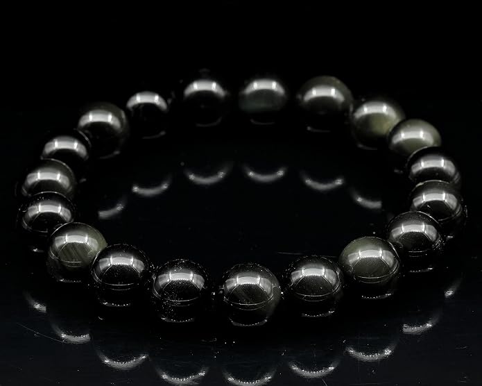 Natural Gemstone Beaded Stretch Bracelet for Men & Women | Handmade 8mm Stone Jewelry | Zodiac Chakra Elastic Bracelet | Meaningful Gift Collection