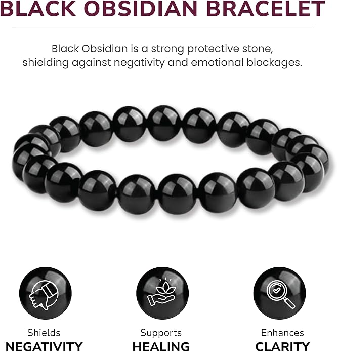 Crystal Vibe - Healing Crystal Bracelet for Women & Men | Natural Gemstone Bead Bracelet | Adjustable Handmade Energy Stone Bracelet | Bracelet for Meditation, Yoga & Daily Wear | Multiple Types
