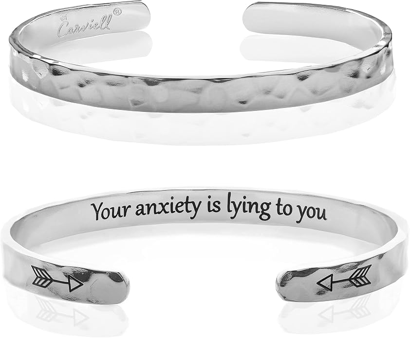 Carviell Bracelet - Gifts for Women – Inspirational, Friendship, Love, Mom, Daughter, Sister, Christian, Graduation, Memorial & Wedding Gifts – 100+ Phrases – Stainless Steel, Gift-Ready