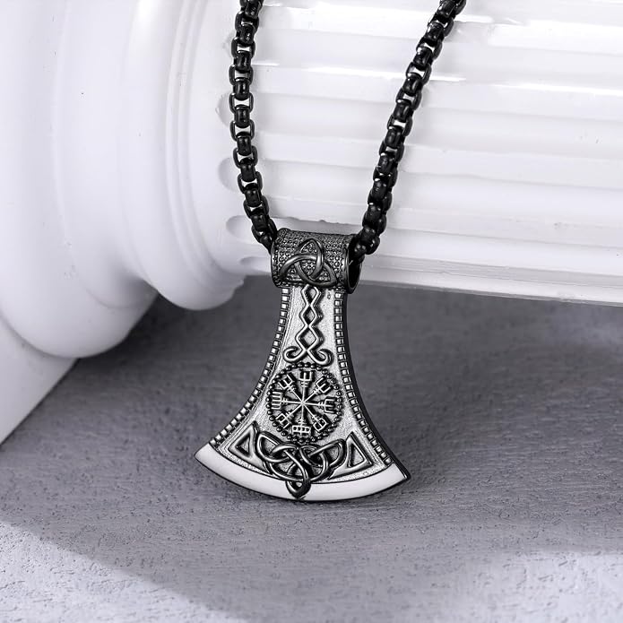 Viking Necklace for Men 925 Sterling Silver Viking Norse Pagan Jewelry Gifts for Women