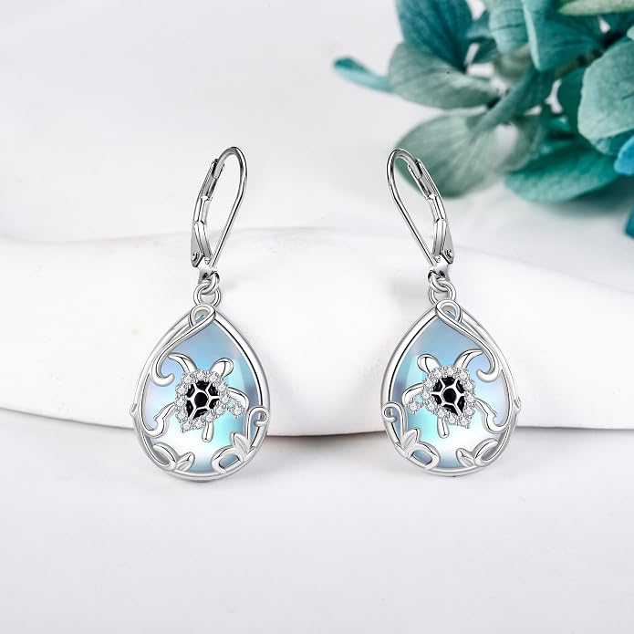 Silver Earrings for Women Sterling Silver Filigree Earrings Teardrop Dangle Drop Filigree Jewelry Gift for Women Mother Mom