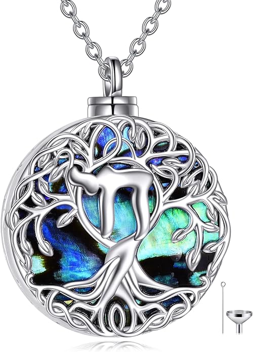 YFN Tree of Life Necklace Sterling Silver Celtic Knot Tree Pendant Jewelry Gifts for Women Men