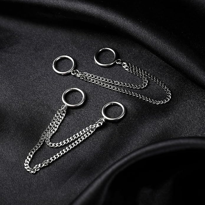Casvort 14G Seamless Septum Piercing Rings Segment Tragus Hoop Rings 316 Surgical Stainless Steel Helix Ring Stacks for Stretched Ear Lobe Clickers Ear Hangers Body Jewelry