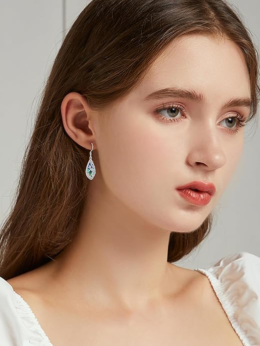 Seiyang Dangle Earrings 925 Sterling Silver Animal/American Flag/Turquoise Dangle Drop Earrings Jewelry Gifts for Women