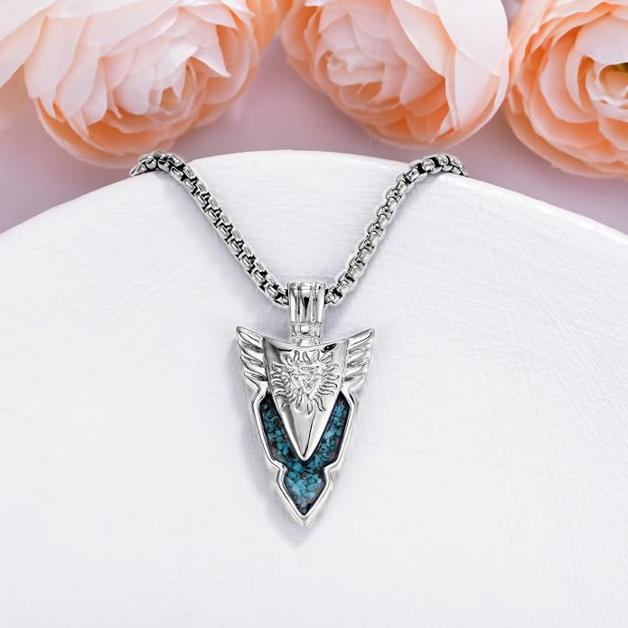 Viking Necklace for Men 925 Sterling Silver Viking Norse Pagan Jewelry Gifts for Women