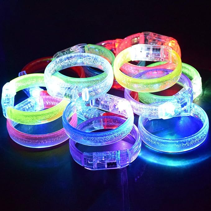 M.best 112pcs Glow Bracelets Glow in The Dark Party Supplies Bracelets Toys for Kids Birthday Halloween Christmas Party Favors