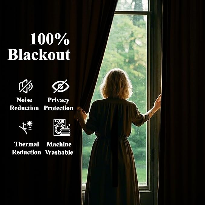 WEST LAKE Soft Green Pinch Pleat Blackout Curtain Panels 95 Inches Length | Linen Blended Drapes for Bedroom Living Room,Thermal Insulated Window Treatment,Back Tabs Hooks,40"Wx95"L(Pack of 2)