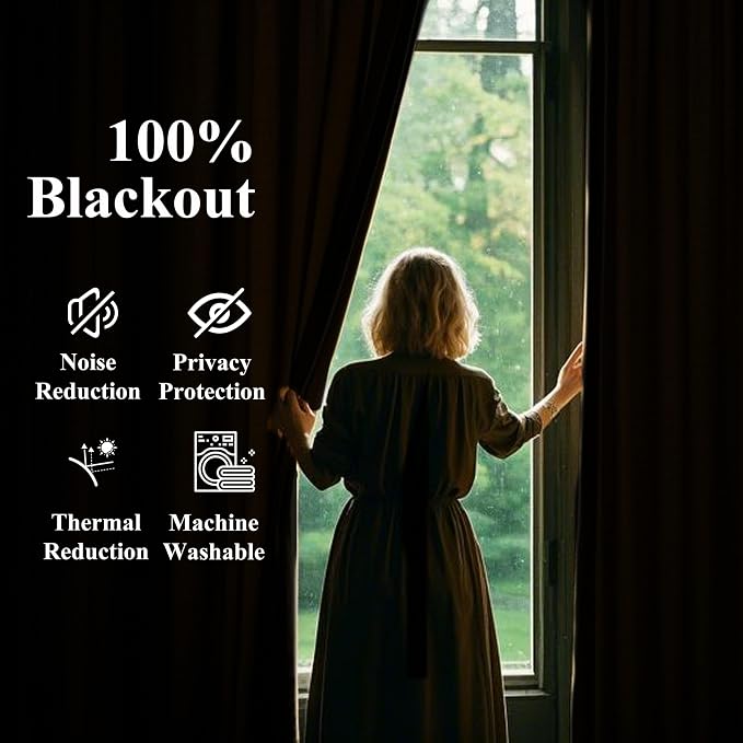 WEST LAKE Light Grey Pinch Pleated Curtain Panels 84 Inches Long,Linen Blended Full Blackout Drapes for Bedroom,Modern Thermal Insulated Window Treatment,Back Tabs Hooks,60" Wx84 L(Pack of 1)