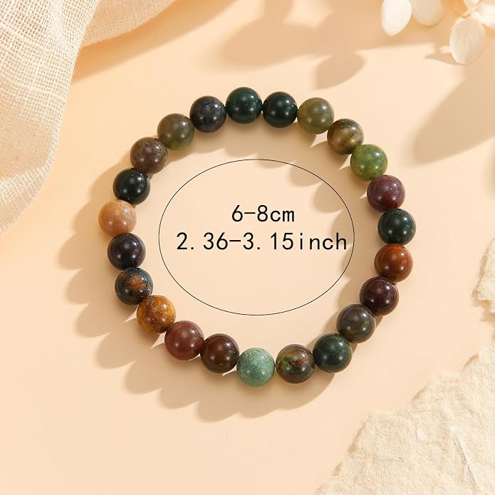 Crystal Vibe - Healing Crystal Bracelet for Women & Men | Natural Gemstone Bead Bracelet | Adjustable Handmade Energy Stone Bracelet | Bracelet for Meditation, Yoga & Daily Wear | Multiple Types