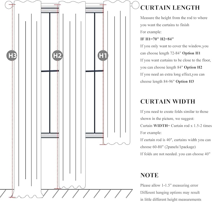 Cute Blackout Curtains 70 Inches Extra Wide Linen 96 Inch Length for Living Room/Sliding Glass Door,Pleated Heavy Duty Thermal Drapes for Winter Thick Large Window(70"Wx96"L 2 Panels Beige White)