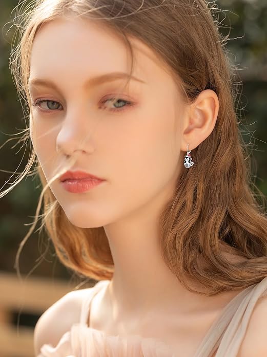 Seiyang Dangle Earrings 925 Sterling Silver Animal/American Flag/Turquoise Dangle Drop Earrings Jewelry Gifts for Women