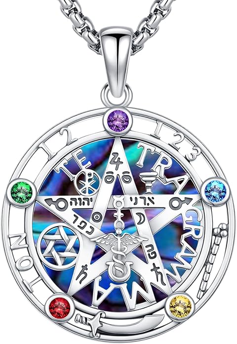 Pentagram/Celtic Knot/Witches Knot/Santa Muerte/Triple Moon Goddess/Baphomet/Hecate Necklace Sterling Silver Magic Wiccan Amulet Pagan Jewelry for Women Men