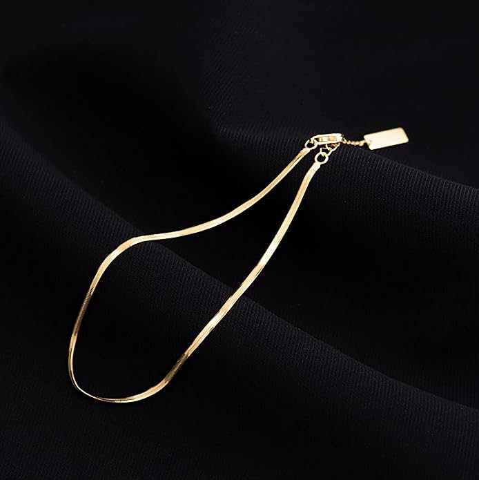 Gold Anklets Bracelets for Women,925 Sterling Silver Waterproof Dainty Heart Anklet Snake Chain Link 14K Gold Plated Non Tarnish Ankle Chain Summer Beach Foot Jewelry Graduation Wedding Gifts