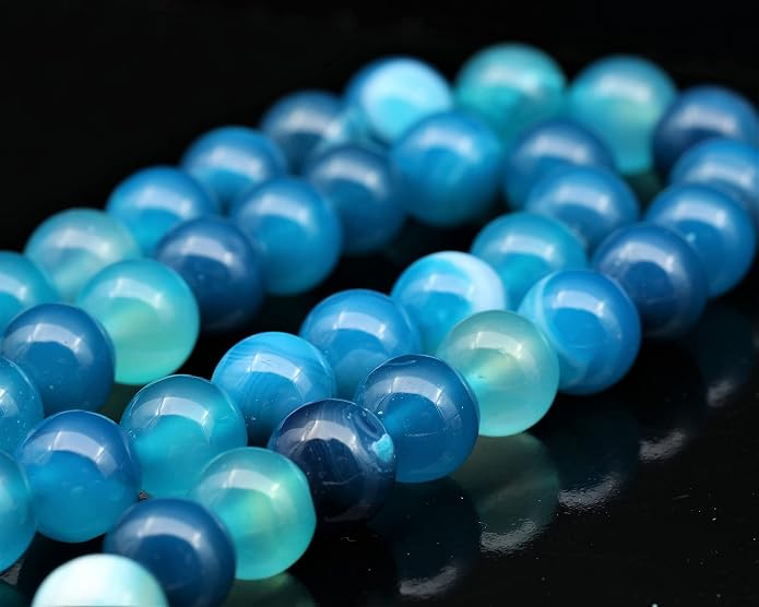 Natural Gemstone Beaded Choker Necklace | 8mm Handmade Adjustable Jewelry for Men & Women | Chakra Balancing Crystal Necklace | Spiritual Gift | Macrame Cord with Extender