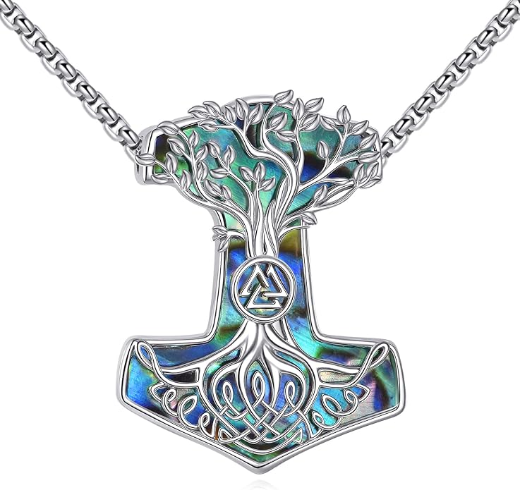 Anchor/Thors Hammer/Arrowhead/Wolf/Raven Necklace for Men 925 Sterling Sliver Jewelry Graduation Gifts for Men Women