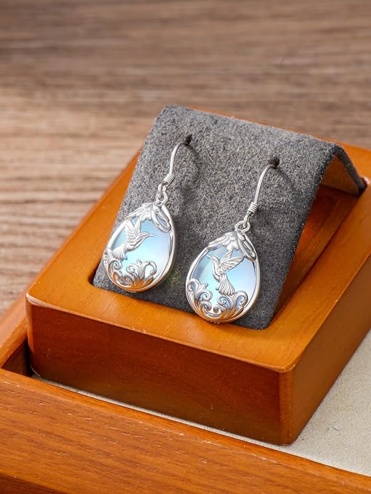 Midari Heart Dangle Earrings 925 Sterling Silver Leverback Drop Earrings Teacher Music Art Jewelry Gifts for Women Students Apple/Guitar/Palette/Note Design