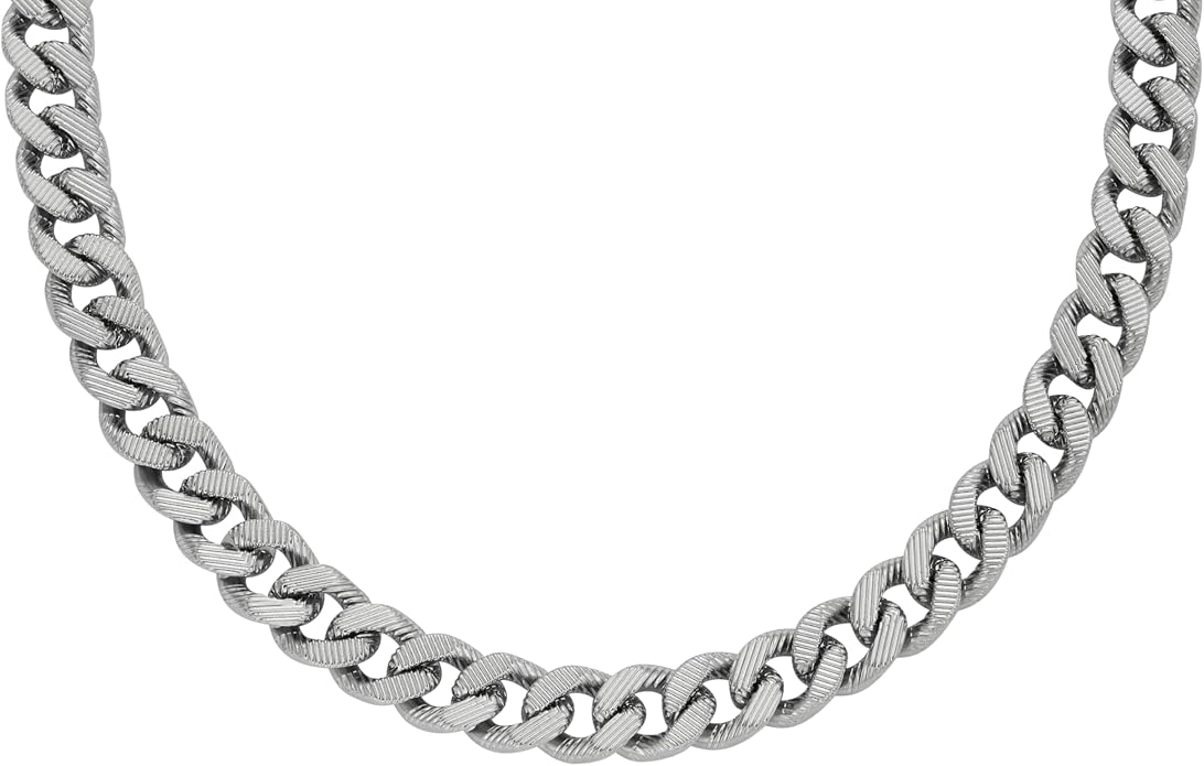 Fossil Men's Stainless Steel or Leather Necklace for Men