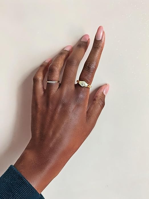 Faire de la Mode Waterproof Statement Chunky Ring in 14k Gold Plated Stainless Steel