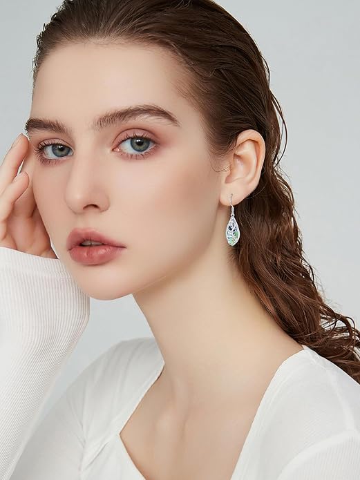 Seiyang Dangle Earrings 925 Sterling Silver Animal/American Flag/Turquoise Dangle Drop Earrings Jewelry Gifts for Women