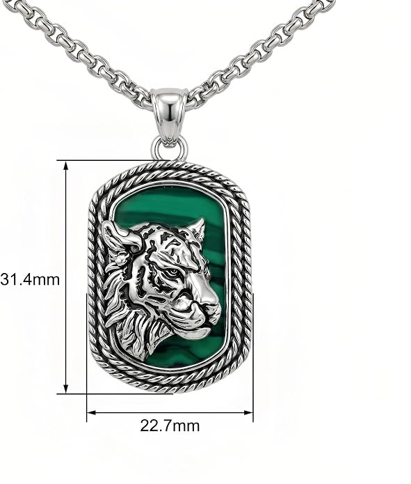 CRMAD Viking Owl/Raven Necklace Vintage Animal Totem Pendant Rune of Lune Jewelry Gift for Men and Women 24 in Chain