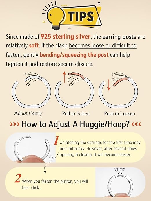 FaithHeart 925 Sterling Silver Huggie Hoop Earrings, Silver Small Hoop Earring for Women, 14K Gold/Black/Rose Gold Hypoallergenic Cartilage Earrings for Women 6/8/10/12/14/16/18/20mm