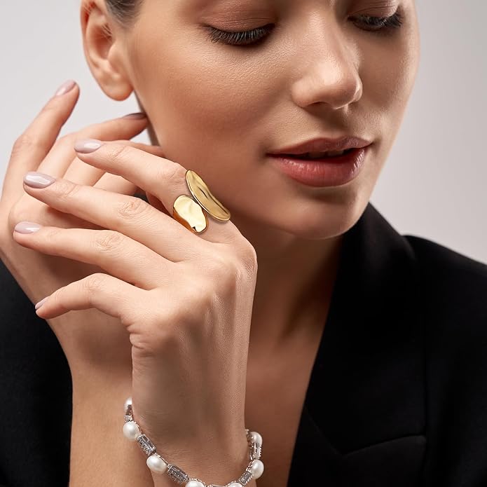 Women's Stackable Open Ring Thick Statement Ring Simple Stackable Ring Women's Jewelry Gifts