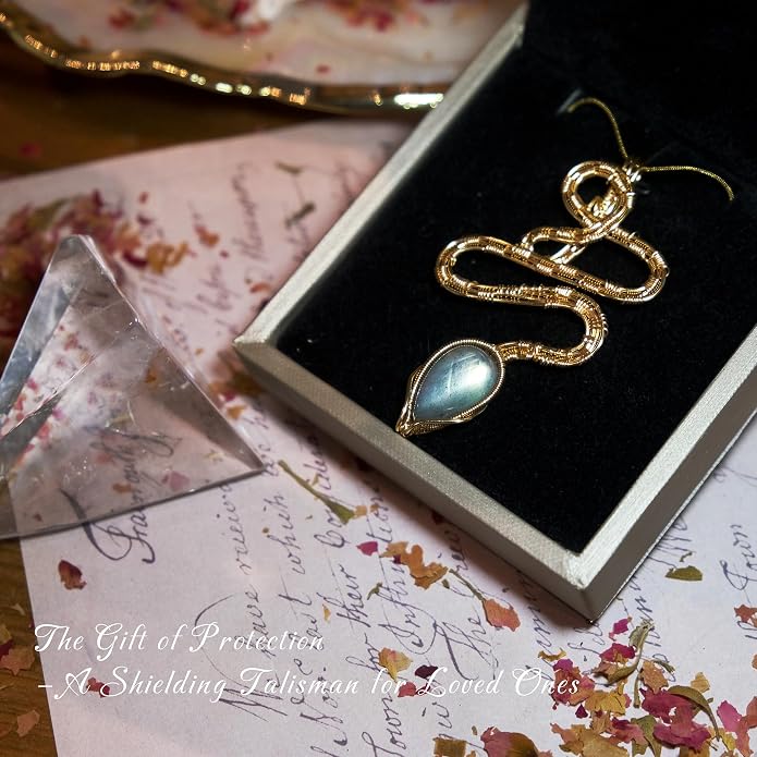Natural Faceted Labradorite Pendant Necklace – Unique Stone of Magic & Transformation, Iridescent Flash Gemstone Jewelry, Handmade Healing Crystal Gift for Women, Birthday, Anniversary, Spiritual Awakening & Intuition