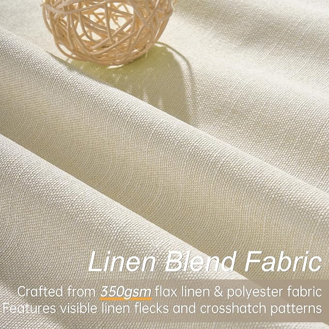 Topfinel 78 Inch Long Curtains for Sliding Door Closet Doors 100% Blackout Curtains for Living Room Bedroom Back Tab Pleated Heat Blocking Insulated Drapes Heat Cream White (W52 x L78) 2 Panels