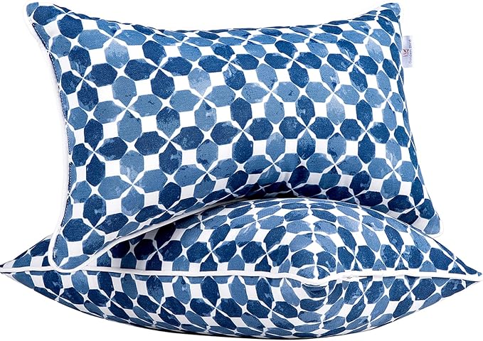 JMGBird Outdoor Throw Pillows Waterproof Outdoor Lumbar Pillow | 12x20 Pillows with insert sunbrella pillows Water-Repellent Decorative Cushions Outdoor Pillows for patio furniture