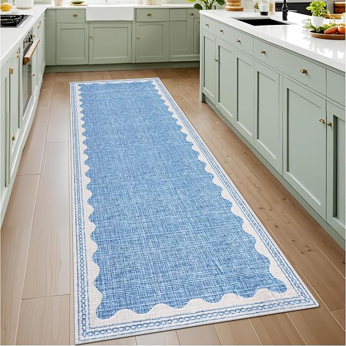 GarveeHome Scalloped Rug