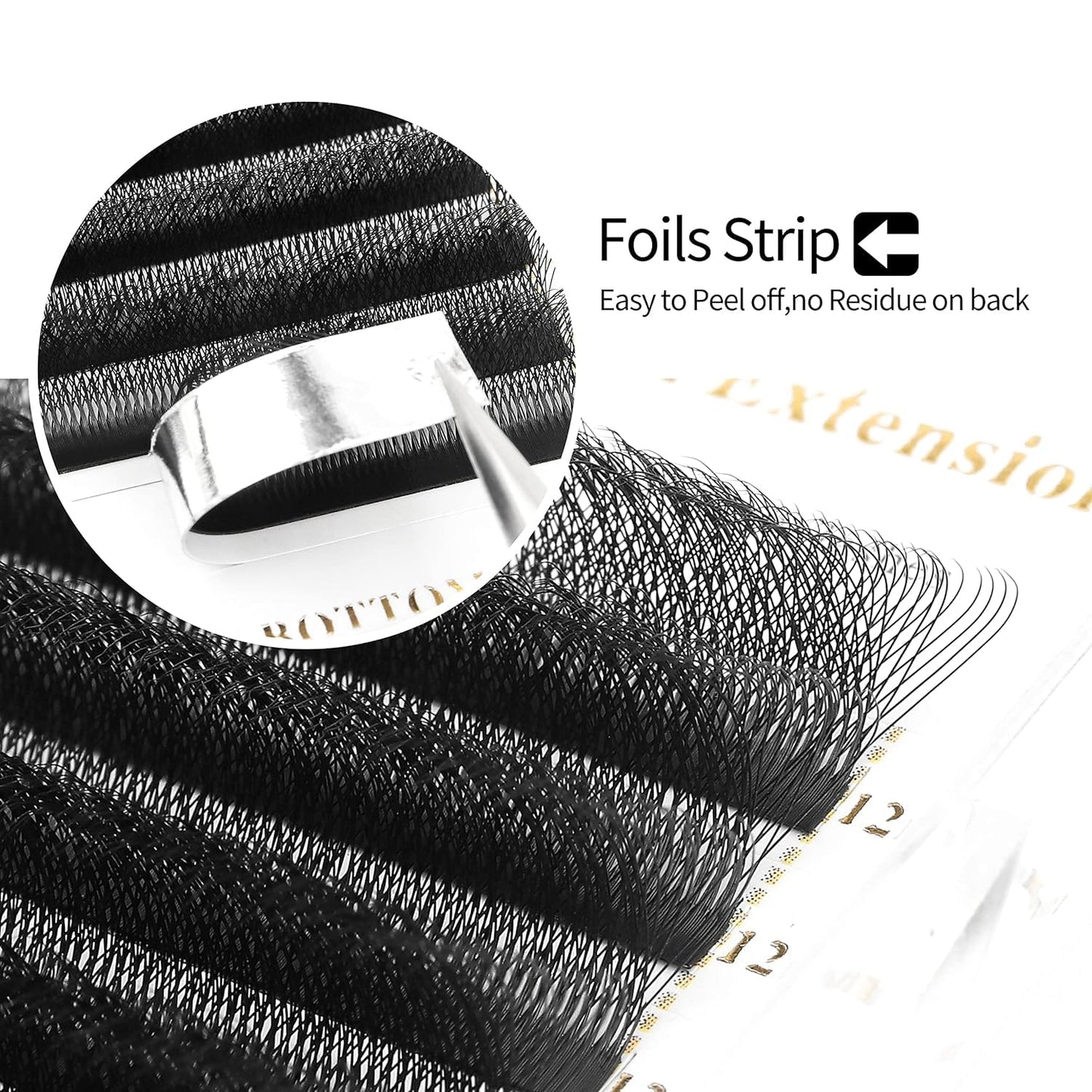 W Lash Extensions Supplies 3D Eyelash Extensions W Shape 0.07mm Thickness D Curl 12mm Premade Fans Easy Fan Lashes Volume Matte Black 12 Rows Crisscross Eye Lashes(W-3D-0.07-D,12mm)